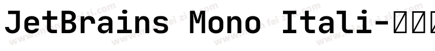 JetBrains Mono Itali字体转换